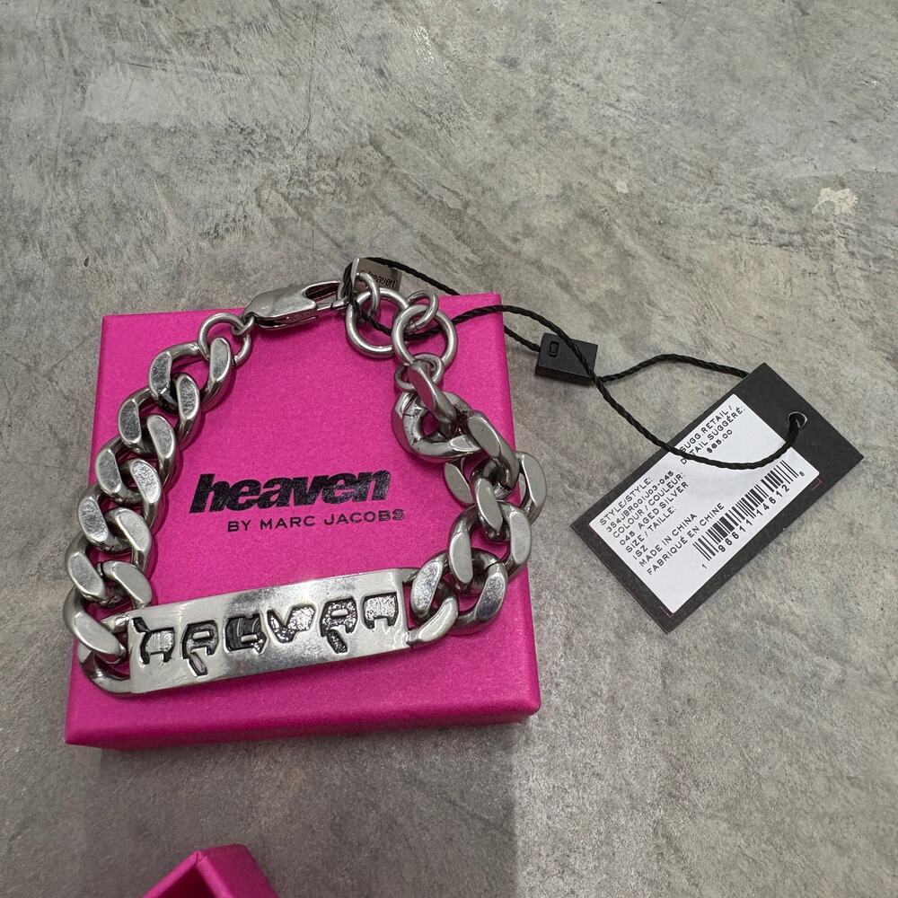HEAVEN ID BRACELET Marc Jacobs Heaven shop NEW Sealed Aged Silver